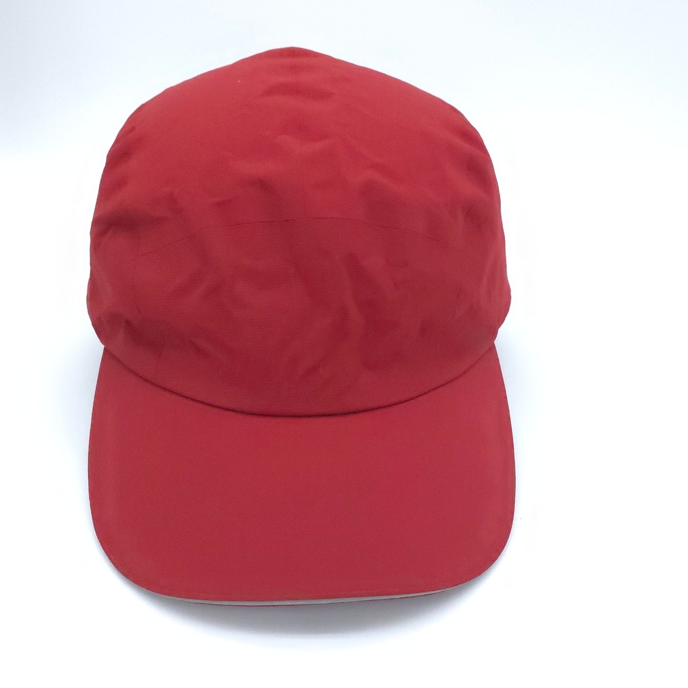 REI Hat Cap Mens Strap Back Red Reflective Running Hiking Gym Coolmax Nylon